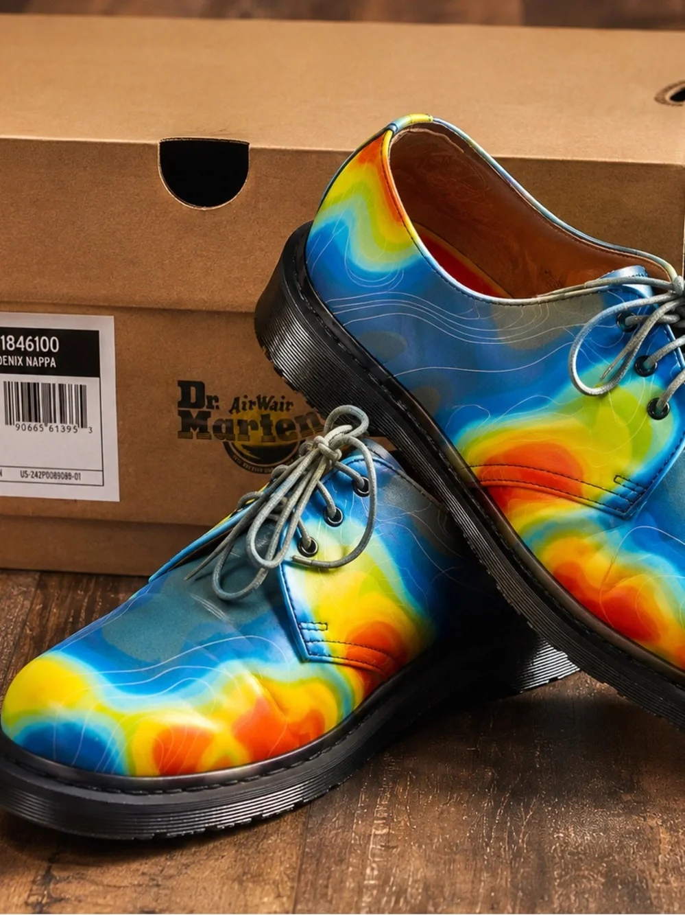Dr. Martens 1461 Archive Heat Map Denix Nappa Leather Shoes Men’s 10 EU 43 Box